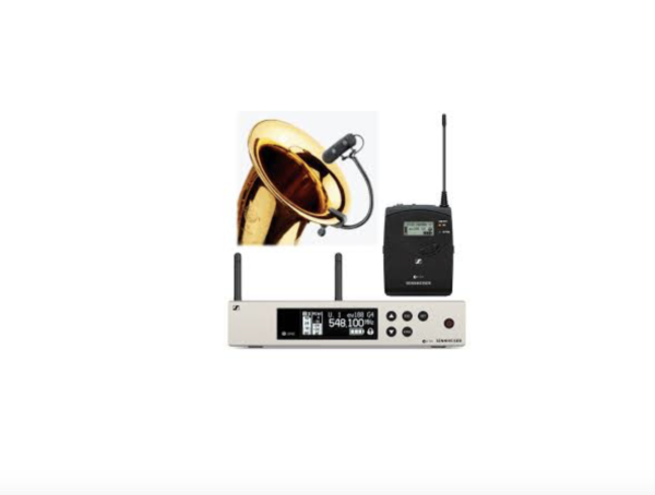 Sennheiser EW100 G4 + DPA4099 trumpet adaptor 1