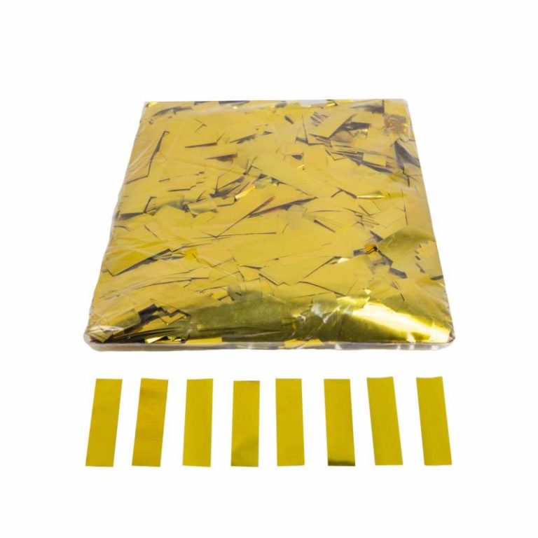 Confeti rectangular oro brillo